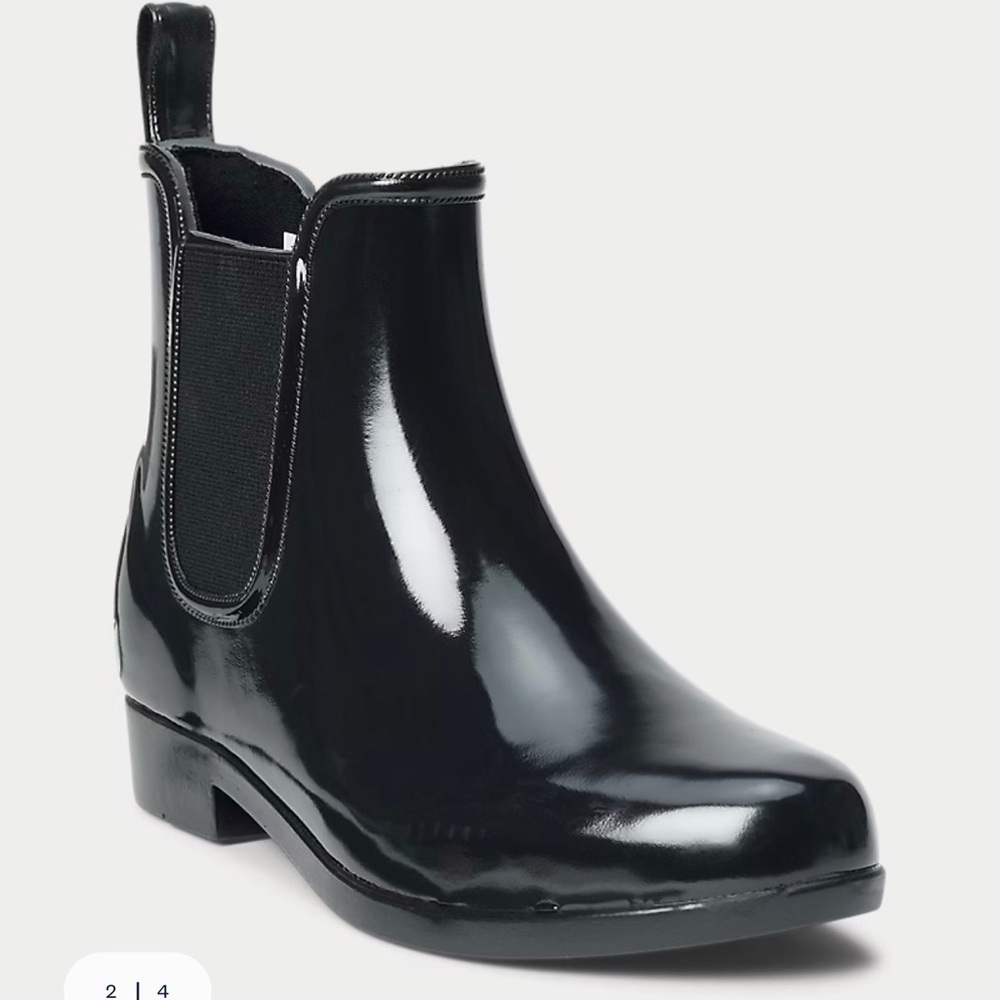 Ralph Lauren Tally Short Rain Boots in Black